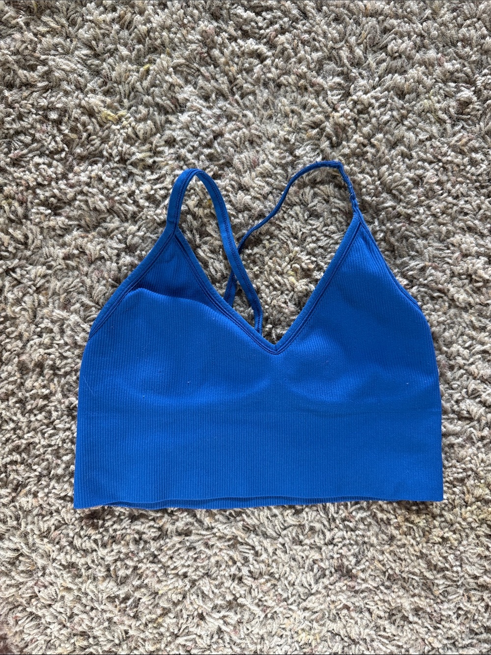 DSG Blue Seamless V-Neck Bralette